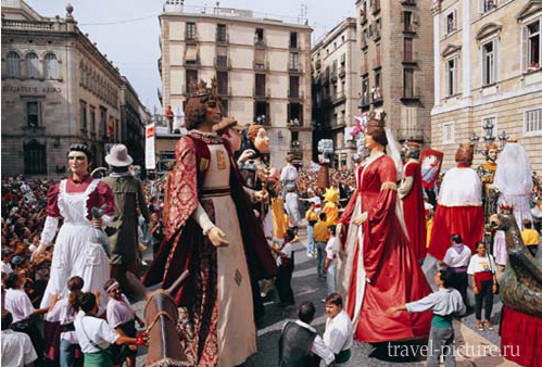 Праздник Ле-Мерсе в Барселоне