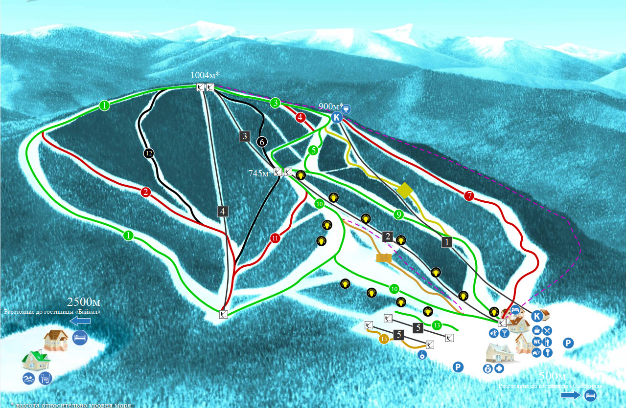 Гора Соболиная - как добраться до горнолыжного курорта и сколько стоит отдых