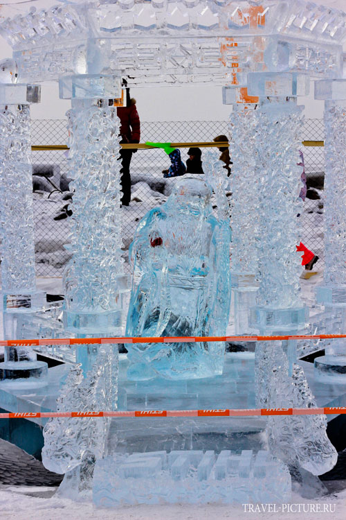фотографии конкурса ледяных скульптур Хрустальная нерпа