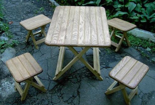 Набор столика и стульев для пикника на природе