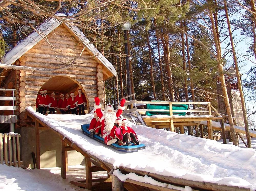 Отдых с детьми зимой в России
