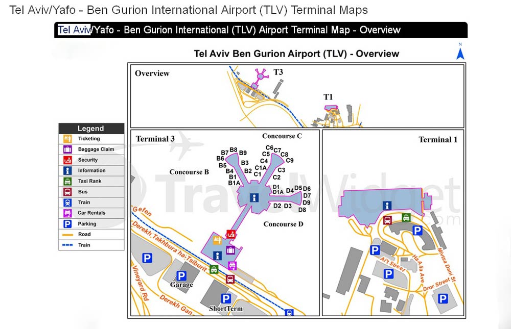 как добраться из аэропорта Тель Авива до центра