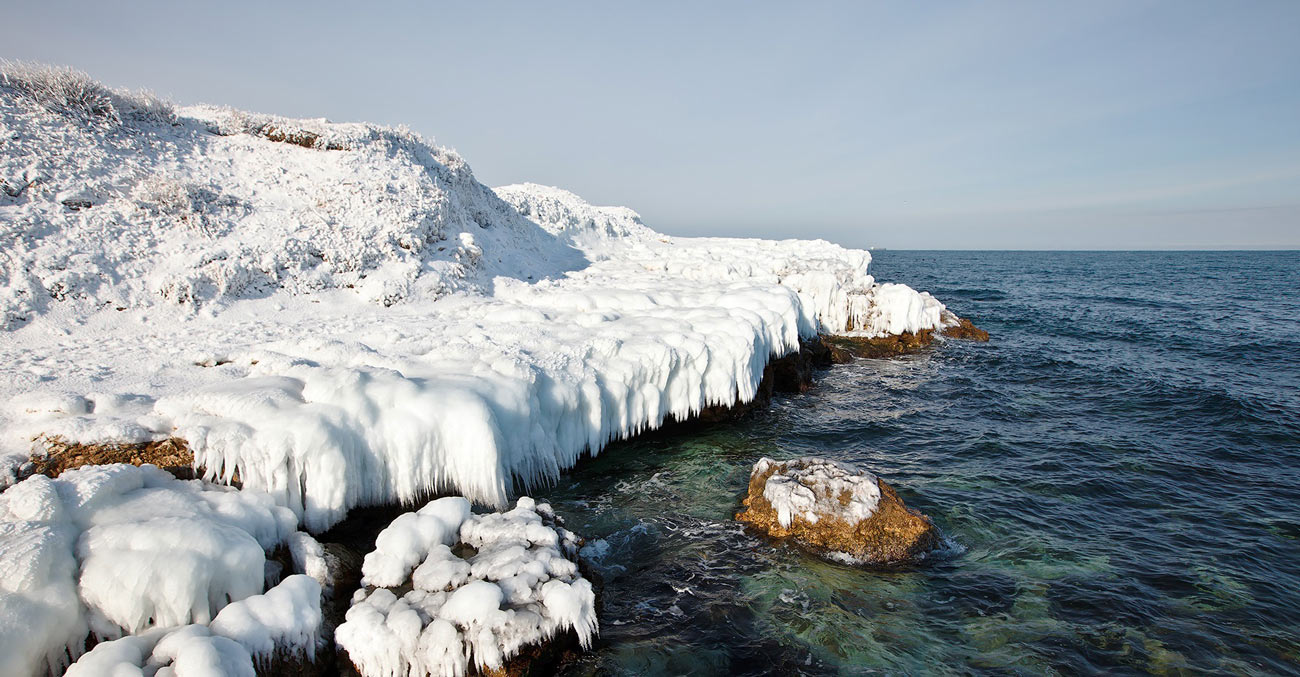 Оленевка Крым зима