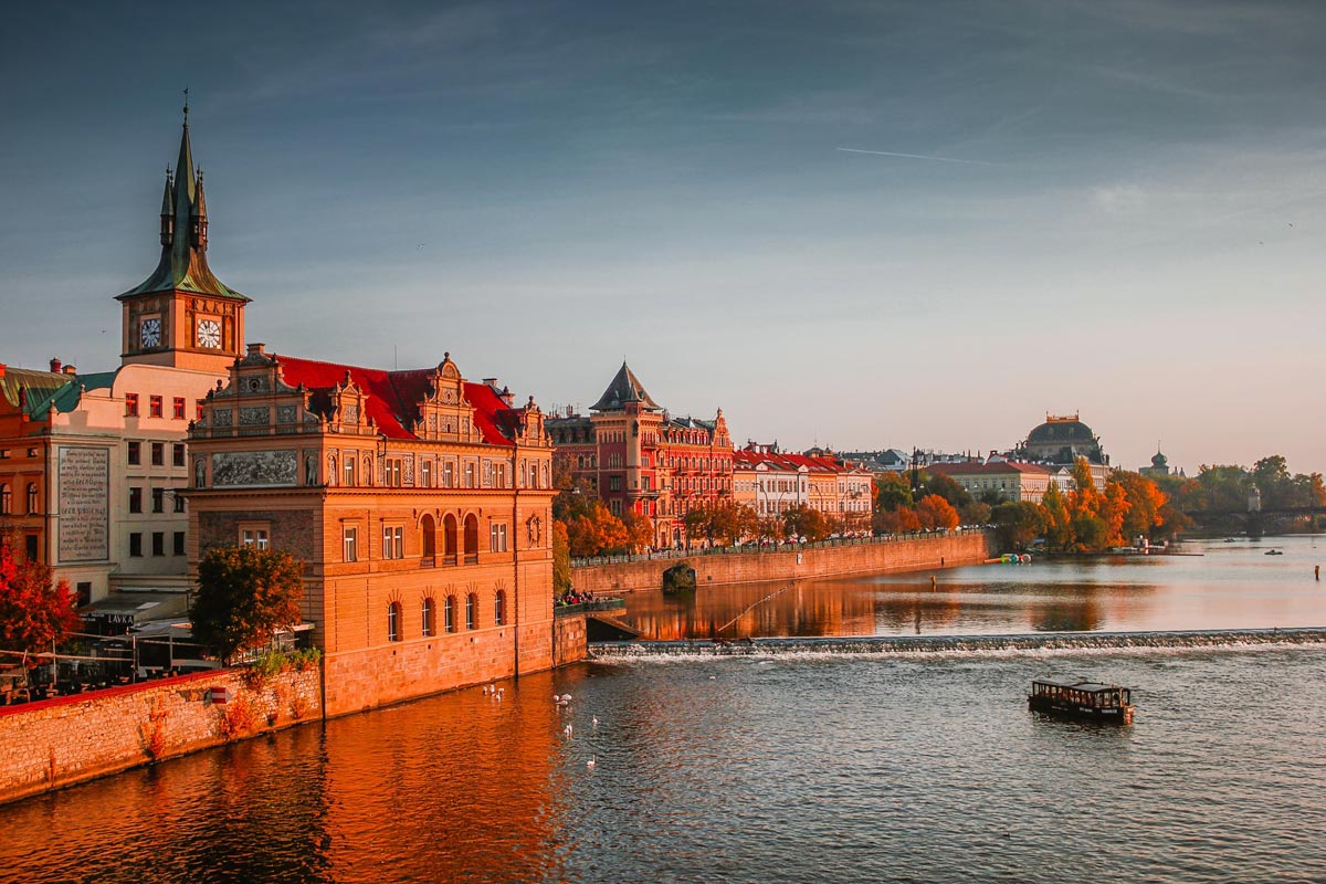 Прага на закате